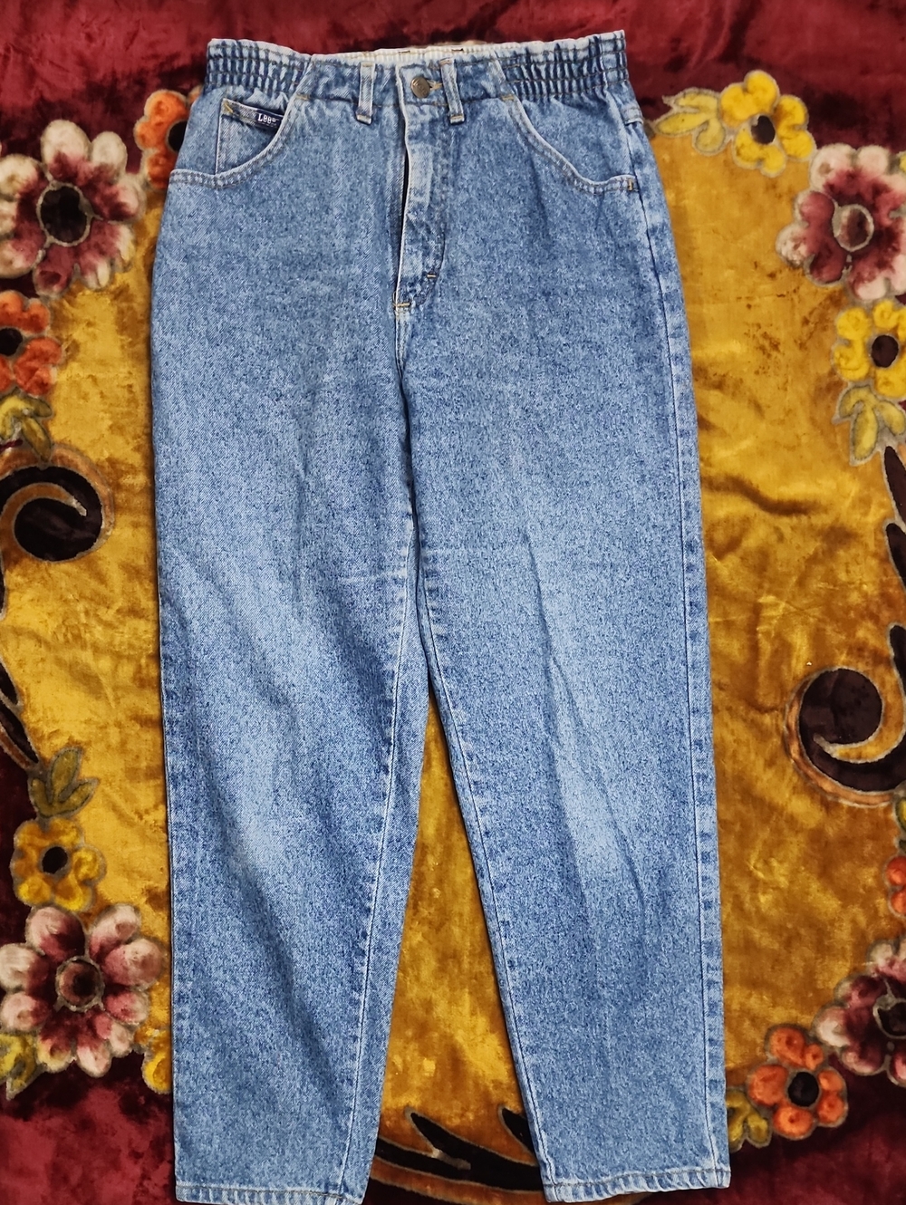 90s Lee High-Waist Light Blue Mom Jeans - Women's Denim